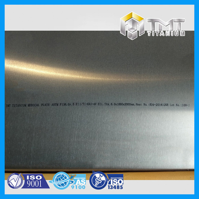 ASTM F136/ISO5832-3 Ti-6Al-4V Eli/GR.23 implantierbares Titanblech/Platte für die Medizin